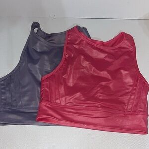 Kimberly C BUNDLE Purple and Pink Crop Top S